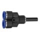 Riegler Y-Steckverbindung, Stecknippel 4 mm »Blaue Serie«, Schlauch-Ø 4