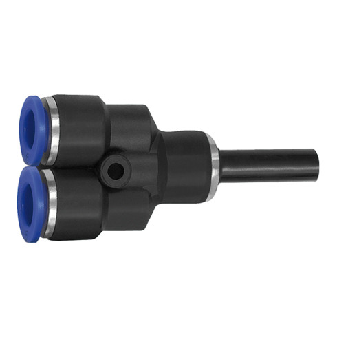 Riegler Y-Steckverbindung, Stecknippel 6 mm »Blaue Serie«, Schl.-Ø 4, KS