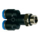 Riegler Y-Steckverschraubung »Blaue Serie«, drehbar, G 1/8 außen, Ã˜ 6 mm-1