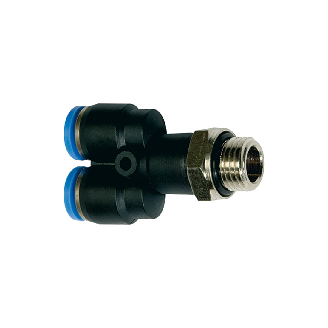 Riegler Y-Steckverschraubung »Blaue Serie«, drehbar, G 1/8 außen, Ø 8 mm