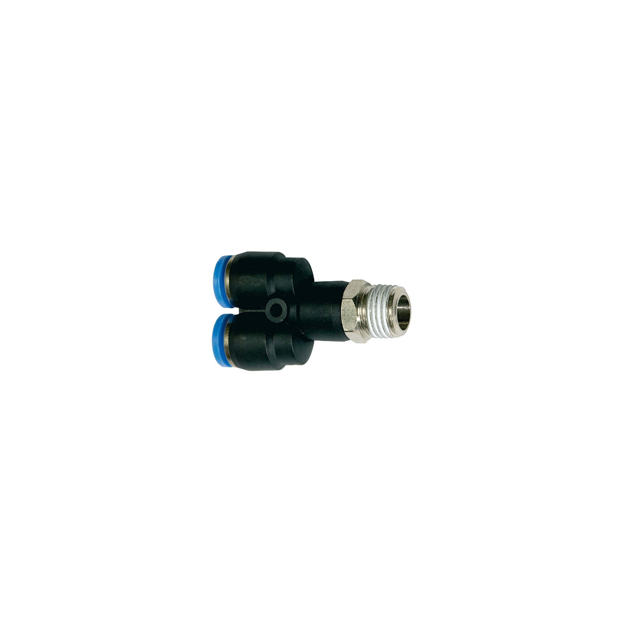 Riegler Y-Steckverschraubung »Blaue Serie«, drehbar, R 1/2 außen, Ã ̃ 8 mm