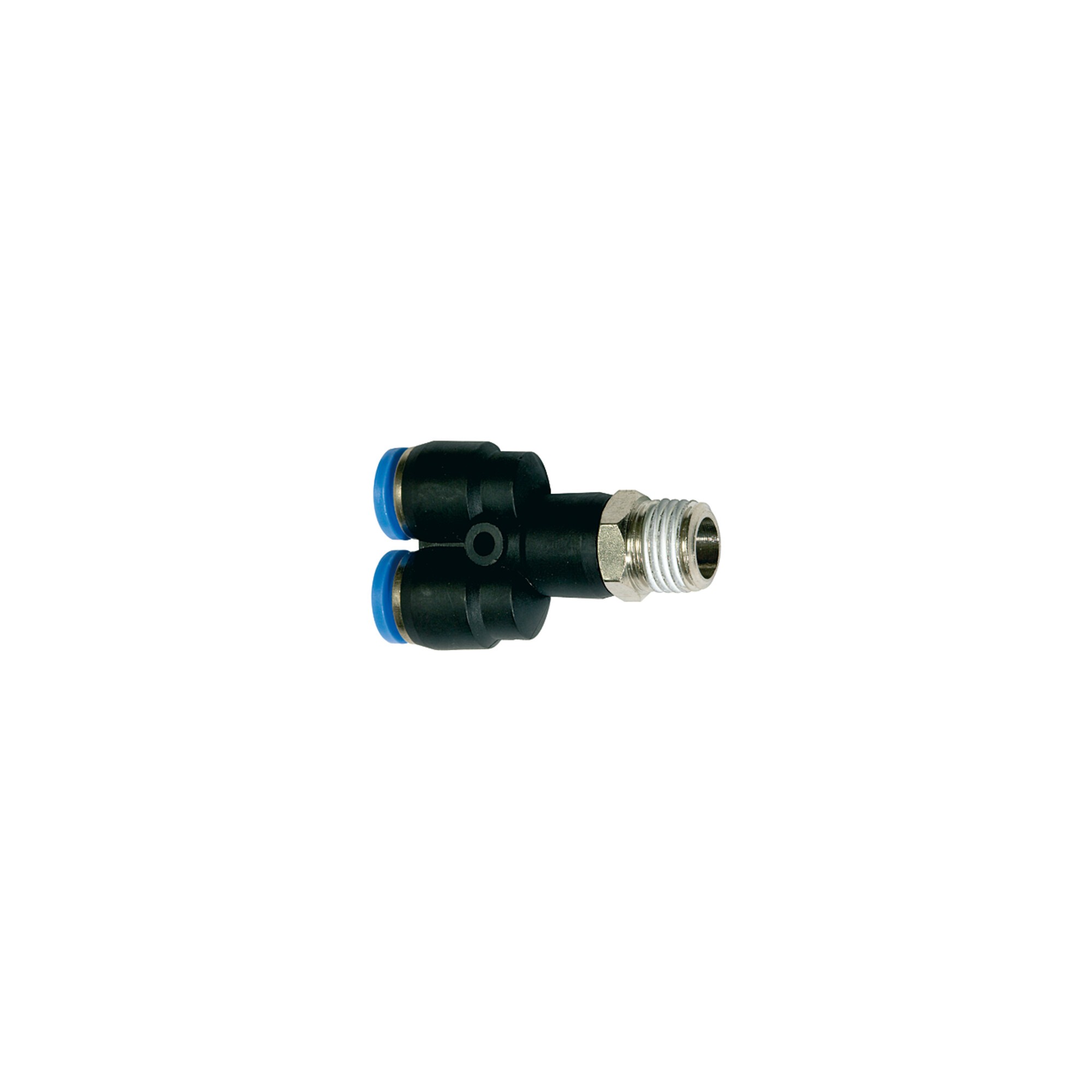 Riegler Y-Steckverschraubung »Blaue Serie«, drehbar, R 1/4 außen, Ã ̃ 12 mm