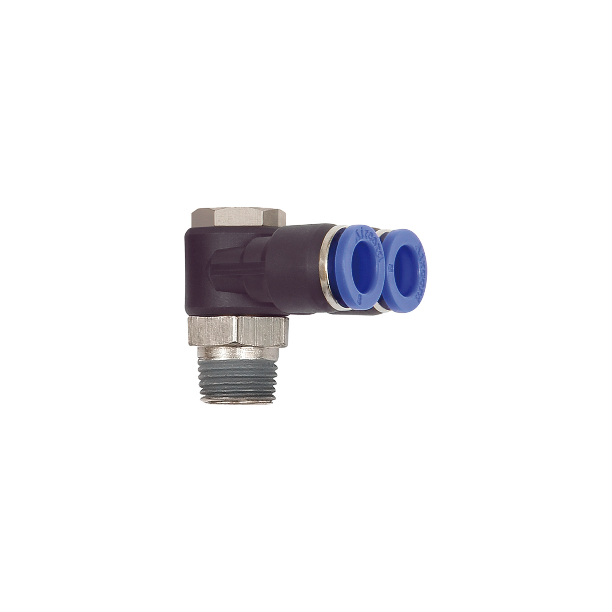 Riegler Y-Winkelsteckverschraubung »Blaue Serie«, drehbar, R 1/4 a. Ã ̃10mm
