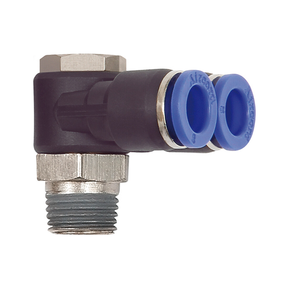 Riegler Y-Winkelsteckverschraubung »Blaue Serie«, drehbar, R 3/8 a. Ø10mm