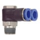 Riegler Y-Winkelsteckverschraubung »Blaue Serie«, drehbar, R 3/8 a. Ø12mm