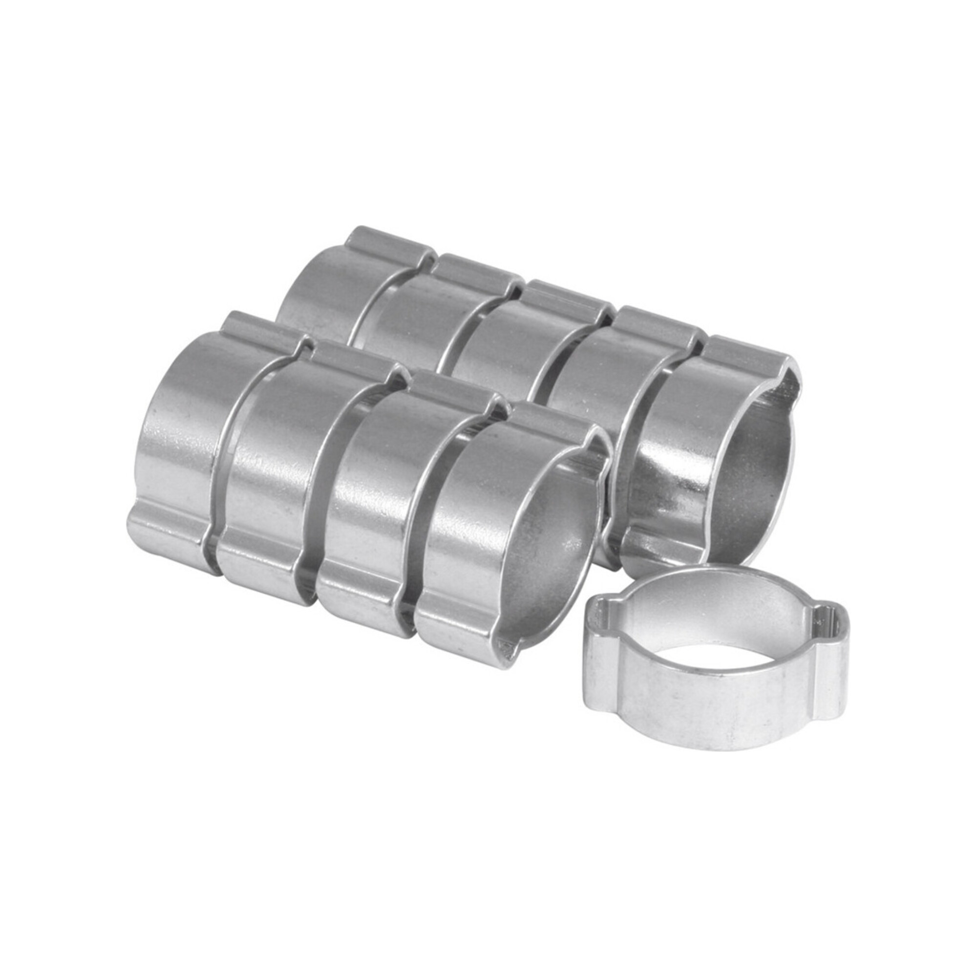 Riegler Zwei-Ohr-Schlauchklemmen Set, 13 - 15 mm, 10-teilig