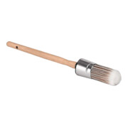 Pinceau rond Gr10, poils synthétiques spéciaux L.83mm, manche bois brut 20mm-1