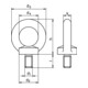 DIN 580/ISO 3266 Ringschraube, Stahl C15, galvanisch verzinkt-4