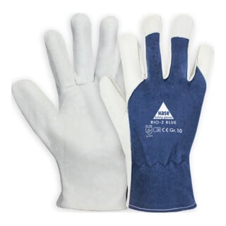 Gants d'assemblage pour lapin Rio-Z Cuir nappa de chèvre bleu Rio-Z