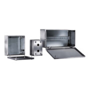 Rittal Boîtier de bouton-poussoir en acier inoxydable IP66, pour 1 bouton d=22,5 SM 2384.010-1