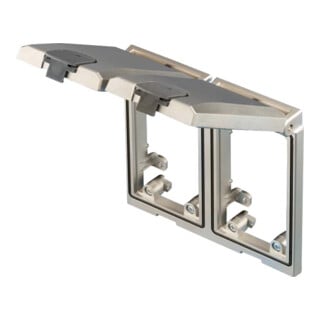 Rittal Cadre d'encastrement double avec clapet métallique SZ 2482.330