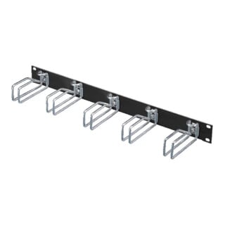 Rittal Panneau de brassage 1U RAL9005 Support 43x105mm DK 7257.005