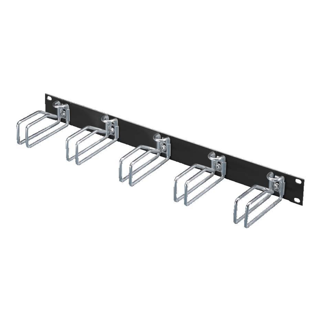Rittal Panneau de brassage 1U RAL9005 Support 43x105mm DK 7257.005