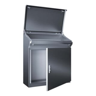 Rittal Pupitre sur pied 2 portes avec plaque de montage TP 2686.600