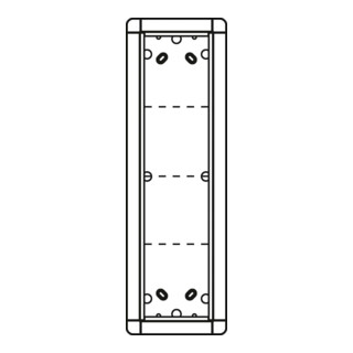 Ritto Cadre AP Portier blanc 4 fois, 133x423 mm 1883470