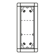 Ritto Cadre encastré Portier blanc 3 fois, 141×334 mm 1881370-1