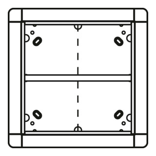 Ritto Cadre encastré Portier blanc 4 fois, env. 238 × 238 mm 1881570