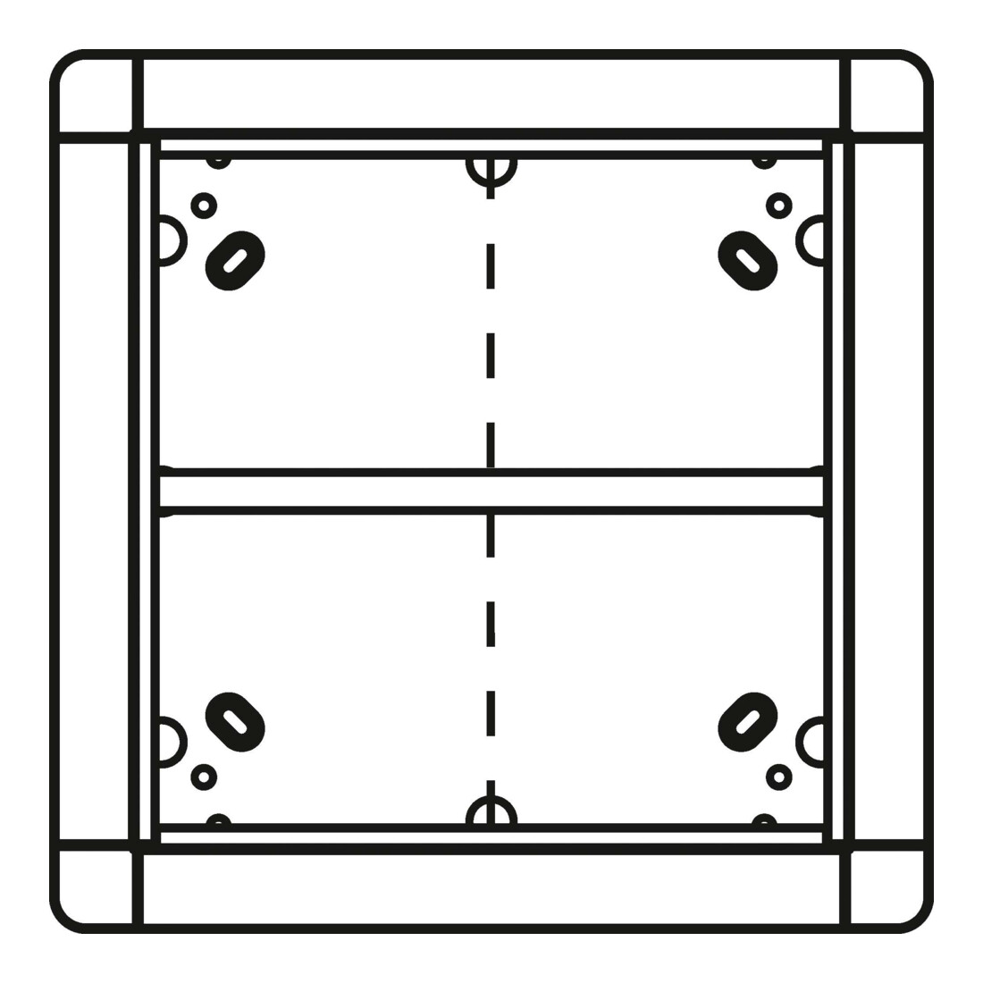 Ritto Cadre encastré Portier blanc 4 fois, env. 238 × 238 mm 1881570