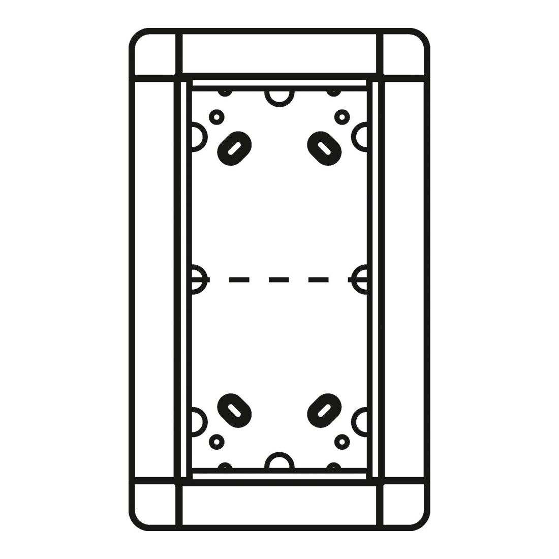 Ritto Cadre encastré UP si 2 places, 141x238 mm 1881220