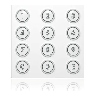 Ritto Module de codage Portier blanc 95×95×33 mm 1876470