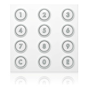Ritto Module de codage Portier blanc 95×95×33 mm 1876470-1