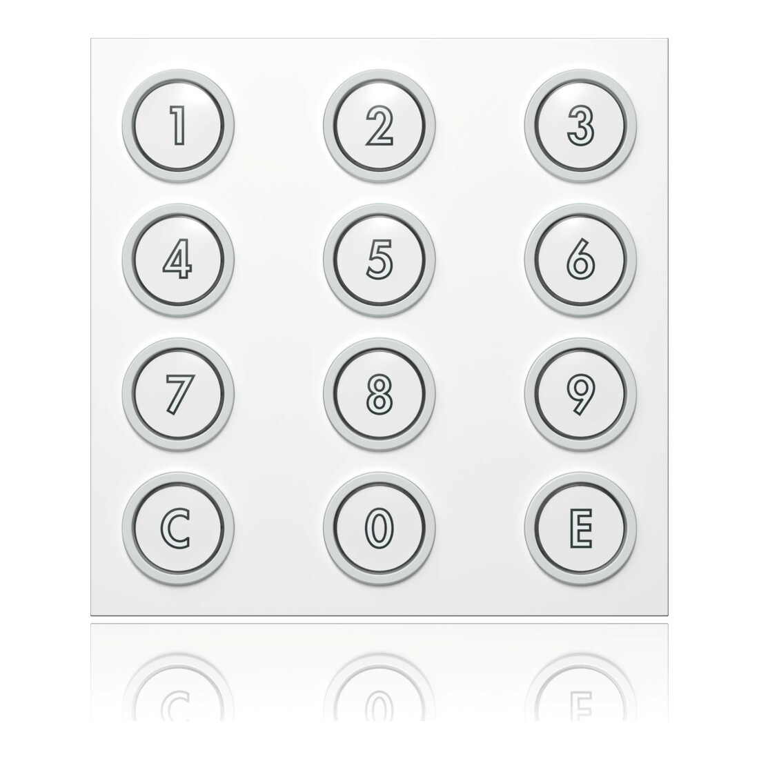 Ritto Module de codage Portier blanc 95×95×33 mm 1876470