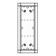 Ritto Portier AP-Rahmen si 3-fach, 133x326mm 1883320-1
