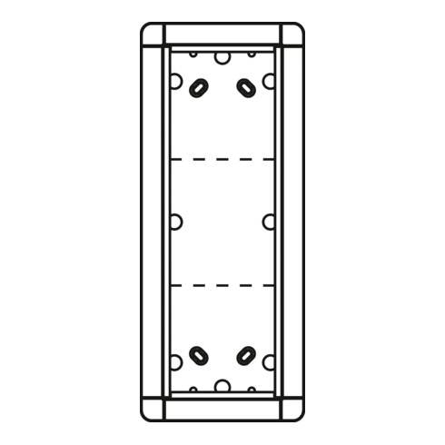Ritto Portier AP-Rahmen si 3-fach, 133x326mm 1883320