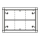 Ritto Portier AP-Rahmen ws 6-fach, 326x230mm 1883670-1