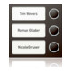 Ritto Portier Tastenmodul gr/br 3 Tasten,95x95x33mm 1875350-1