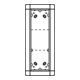 Ritto Portier UP-Rahmen ws 3-fach, 141x334mm 1881370-1