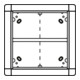 Ritto Portier UP-Rahmen ws 4-fach,qua 238x238mm 1881570-1