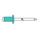 Rivet aveugle Gesipa A2 VA Rivet plat. 3 x10mm