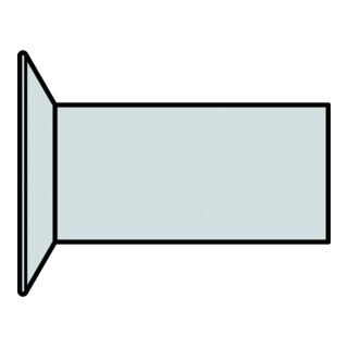 Rivet aveugle pour magasin Gesipa G-Speed® tête fraisée en aluminium 4,8 x 7,0, longueur L4 : 485 mm, oversize