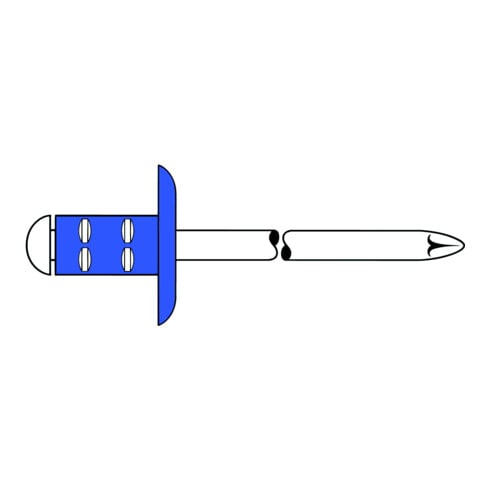 Rivet POP PolyGrip® tige de rivet d x l 4 x 10 mm K12 acier / acier 500 un. GESI