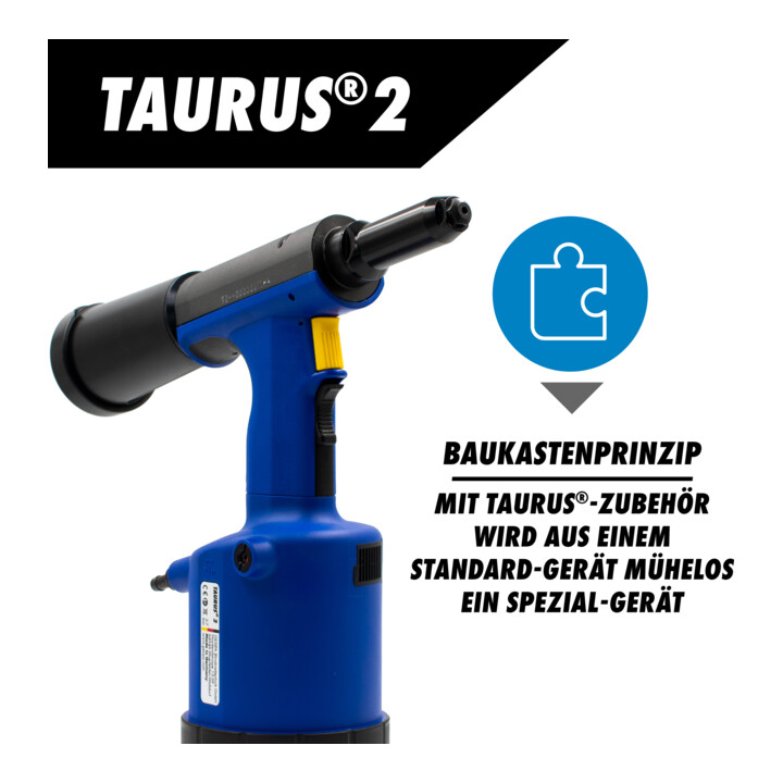 Riveteuse d'écrous aveugles TAURUS® 2 pression de service 5 - 7 bars GESIPA
