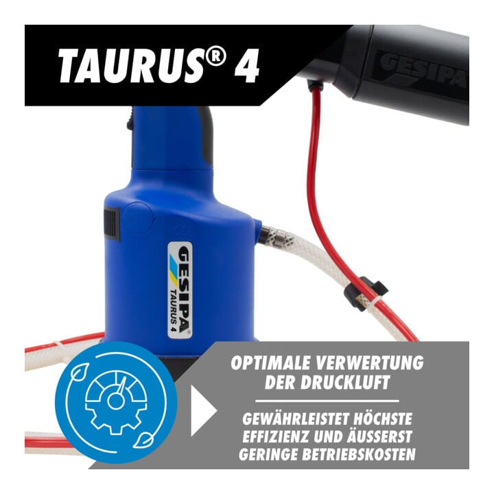 Riveteuse d'écrous aveugles TAURUS® 4 pression de service 5 - 7 bars GESIPA