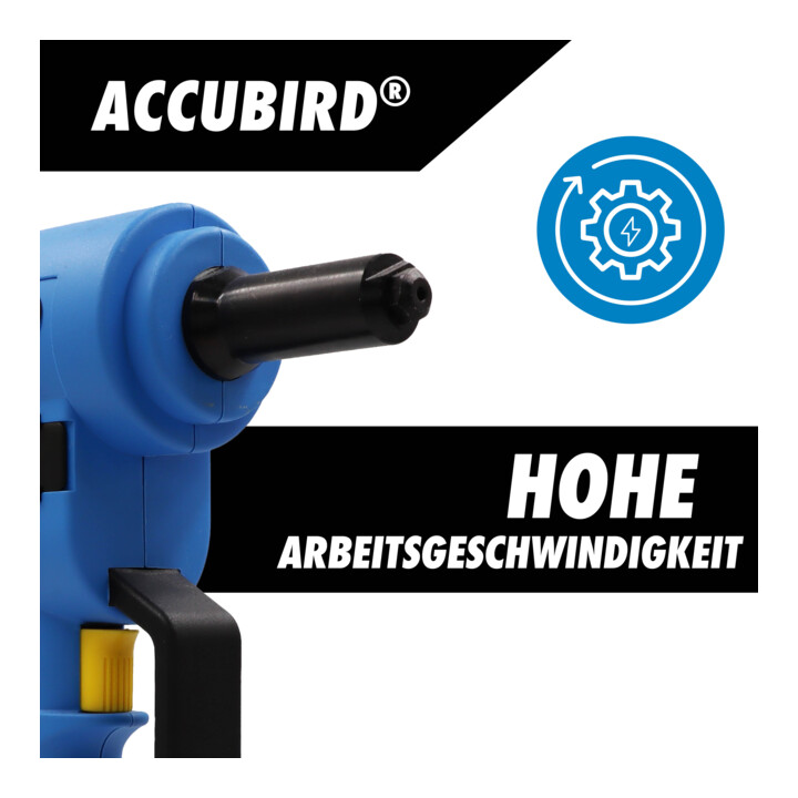 Riveteuse sans fil  GESIPA «AccuBird» Avec chargeur et Batterie