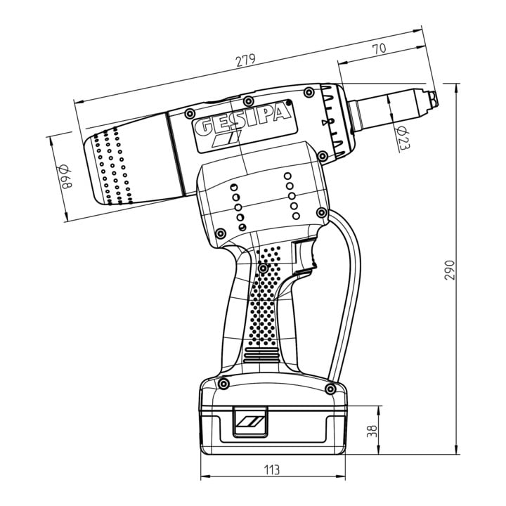 Riveteuse sans fil Gesipa AccuBird Pro