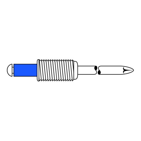 Rivets aveugles Gesipa filetage acier/acier M 6 x 10 / 4 x 5