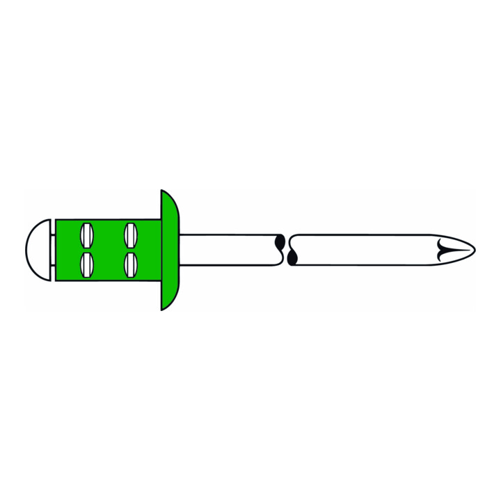 Rivets aveugles Gesipa PolyGrip A4 Acier inoxydable 4,8 x 10