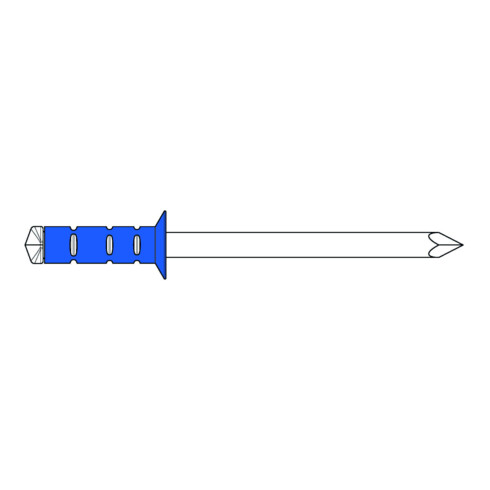 Rivets aveugles Gesipa PolyGrip Tête fraisée acier/acier 3,2 x 10