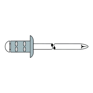 Gesipa Rivetti ciechi PolyGrip, alluminio/acciaio