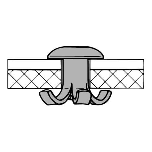 Gesipa Rivetti ciechi a espansione, alluminio/acciaio 4,8x10