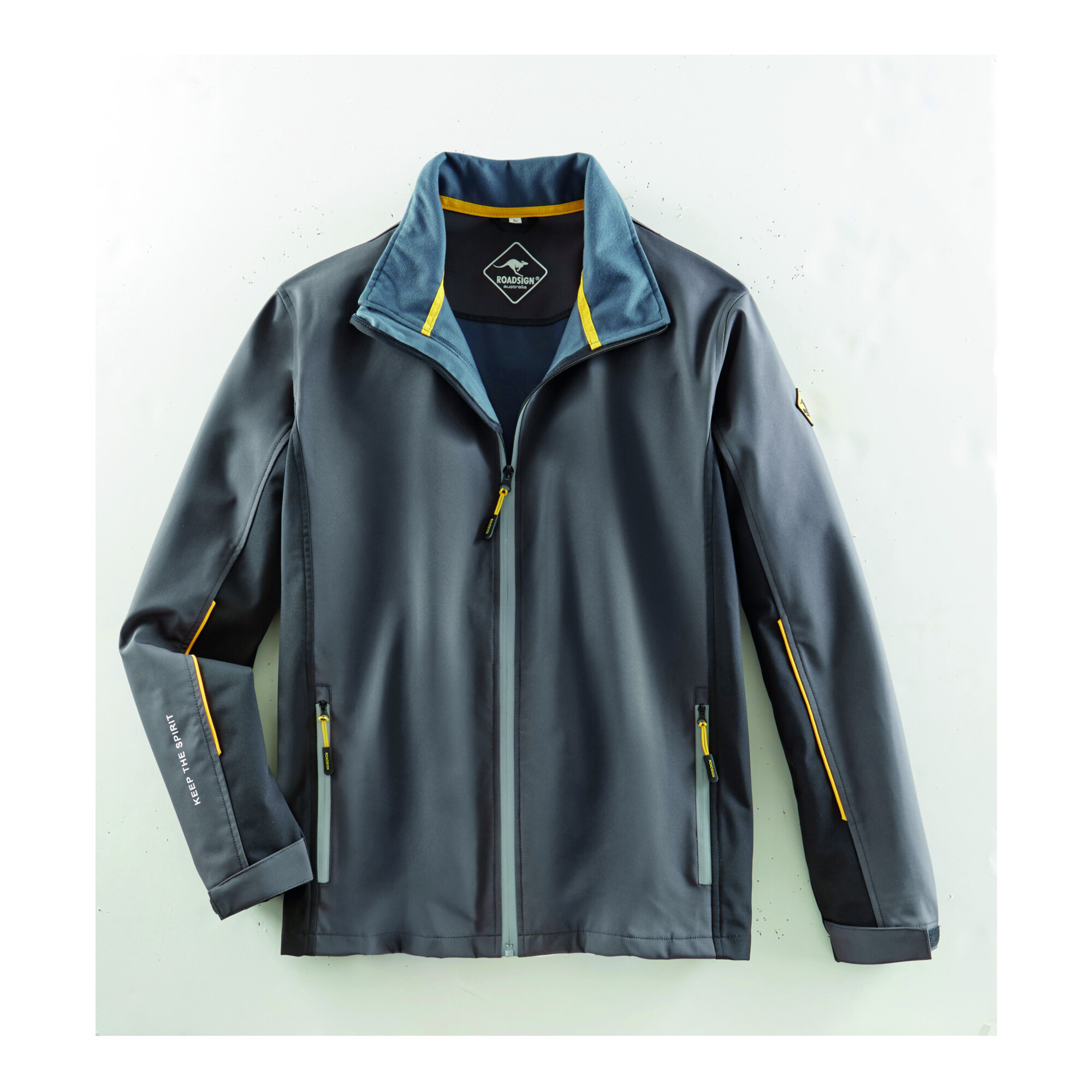Roadsign Softshelljacke anthrazit/gelb Größe S