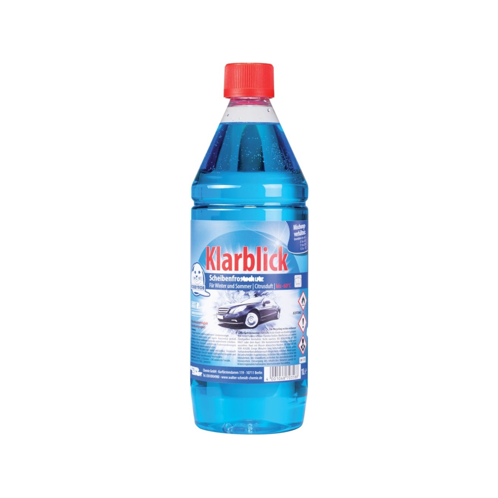 Robbyrob Scheibenfrostschutz Klarblick bis -60°C 1L Fl. ; Walter Schmidt Chemie GmbH