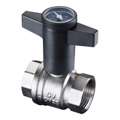 Robinet à boisseau sphérique OV Optibal avec thermomètre DN 20 3/4