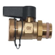 Robinet à boisseau sphérique OVOptiflex,DN10,3/8AG avec bouchon d'étanchéité, laiton