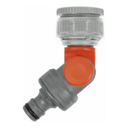 Robinet coudé SB GARDENA pour robinet d'eau de 26,5 mm (G 3/4) avec filetage de 33,3 mm (G 1), pour robinet d'eau de 21 mm (G 1/2) avec filetage de 26,5 mm (G 3/4)