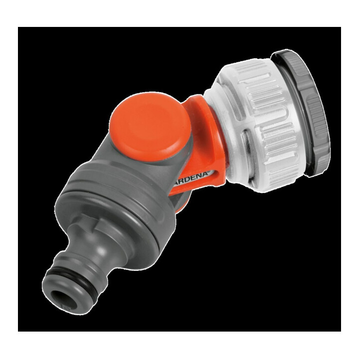 Robinet coudé SB GARDENA pour robinet d'eau de 26,5 mm (G 3/4) avec filetage de 33,3 mm (G 1), pour robinet d'eau de 21 mm (G 1/2) avec filetage de 26,5 mm (G 3/4)